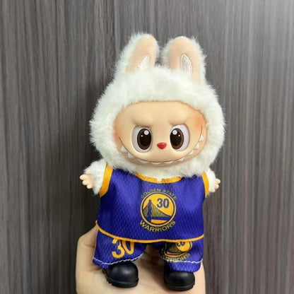 Anime Labubu Doll Clothes Football Basketball Jerseys Labubu Idol V1 V2 Dolls Clothing Accessories 15/17Cm Plush Doll Universal