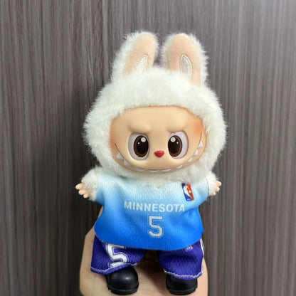 Anime Labubu Doll Clothes Football Basketball Jerseys Labubu Idol V1 V2 Dolls Clothing Accessories 15/17Cm Plush Doll Universal