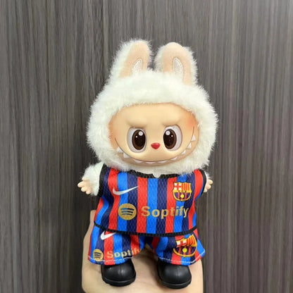 Anime Labubu Doll Clothes Football Basketball Jerseys Labubu Idol V1 V2 Dolls Clothing Accessories 15/17Cm Plush Doll Universal