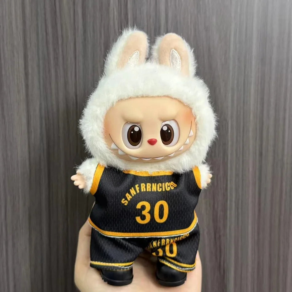 Anime Labubu Doll Clothes Football Basketball Jerseys Labubu Idol V1 V2 Dolls Clothing Accessories 15/17Cm Plush Doll Universal