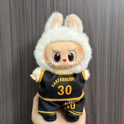 Anime Labubu Doll Clothes Football Basketball Jerseys Labubu Idol V1 V2 Dolls Clothing Accessories 15/17Cm Plush Doll Universal